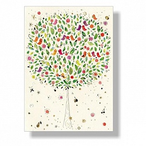 Открытка - Птицы на дереве, с конвертом (Turnowsky, MO6171k)